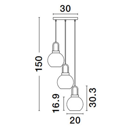 Lampa wisząca BANES LE42655 Luces Exclusivas