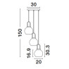 Lampa wisząca BANES LE42655 Luces Exclusivas