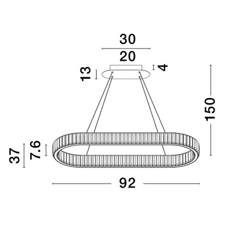 Lampa wisząca BAUTA LE42672 Luces Exclusivas