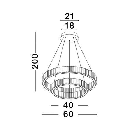 Lampa wisząca BAUTA LE42676 Luces Exclusivas