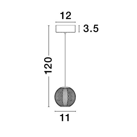 Lampa wisząca CANA LE42690 Luces Exclusivas