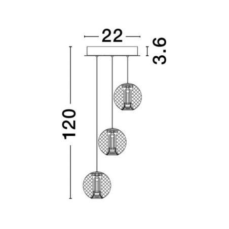 Lampa wisząca CANA LE42692 Luces Exclusivas