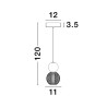 Lampa wisząca PONCE LE42698 Luces Exclusivas