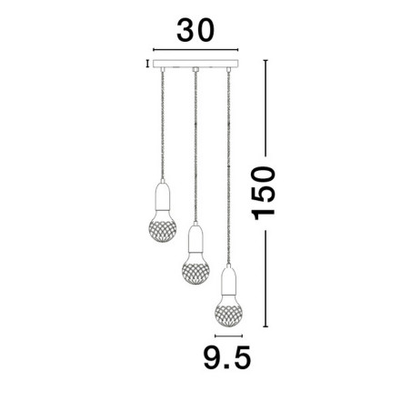 Lampa wisząca BANI LE42710 Luces Exclusivas