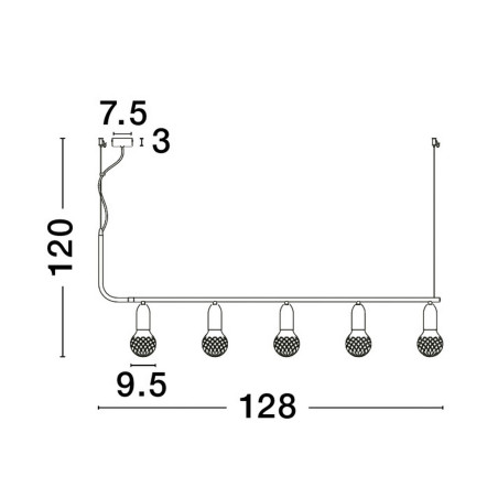 Lampa wisząca BANI LE42712 Luces Exclusivas