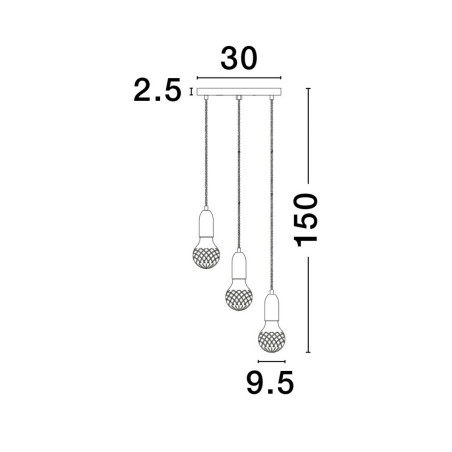 Lampa wisząca BANI LE42715 Luces Exclusivas