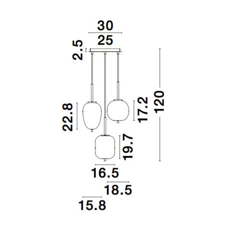 Lampa wisząca MARC LE42724 Luces Exclusivas