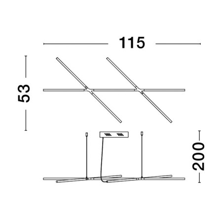 Lampa wisząca BELL LE42728 Luces Exclusivas