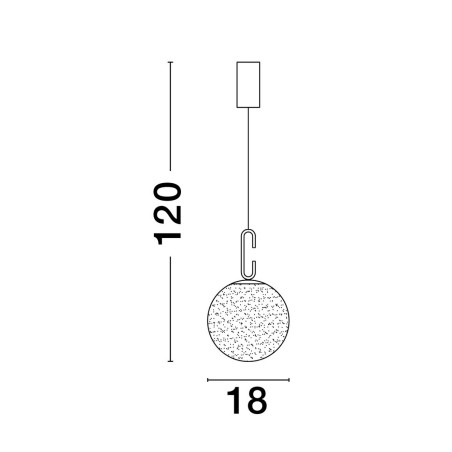 Lampa wisząca YARA LE42733 Luces Exclusivas