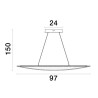 Lampa wisząca COLIMA LE42755 Luces Exclusivas
