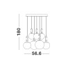 Lampa wisząca YARA LE42757 Luces Exclusivas