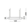 Lampa wisząca SILAO LE42797 Luces Exclusivas