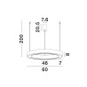 Lampa wisząca SONORA LE42807 Luces Exclusivas