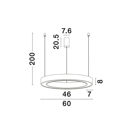 Lampa wisząca SONORA LE42808 Luces Exclusivas