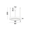 Lampa wisząca SONORA LE42809 Luces Exclusivas
