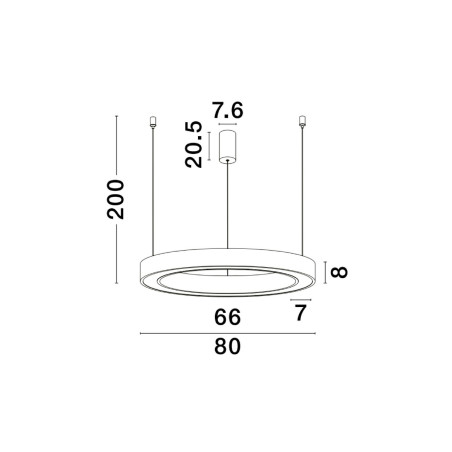 Lampa wisząca SONORA LE42812 Luces Exclusivas