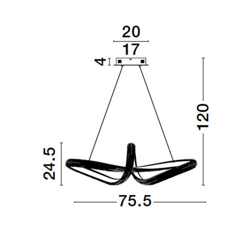 Lampa wisząca AMECA LE42817 Luces Exclusivas