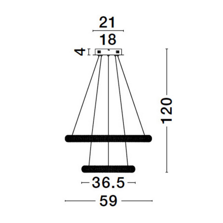 Lampa wisząca AMECA LE42818 Luces Exclusivas