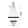 Lampa wisząca AMECA LE42818 Luces Exclusivas