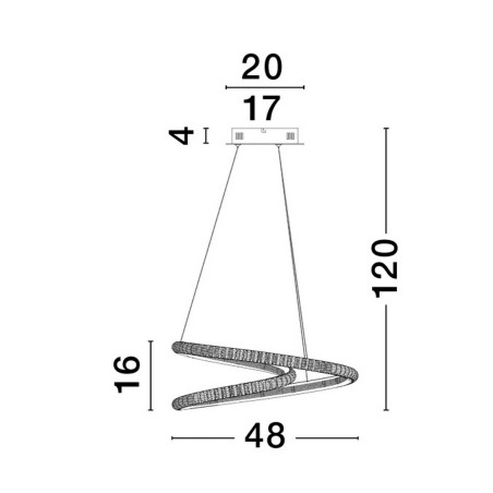 Lampa wisząca TEPIC LE42819 Luces Exclusivas