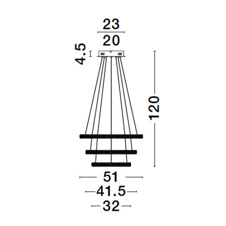 Lampa wisząca TEPIC LE42822 Luces Exclusivas