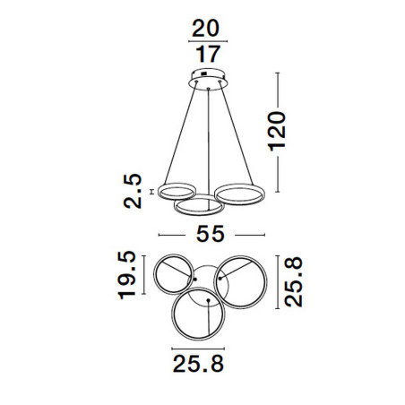 Lampa wisząca GARCIA LE42826 Luces Exclusivas