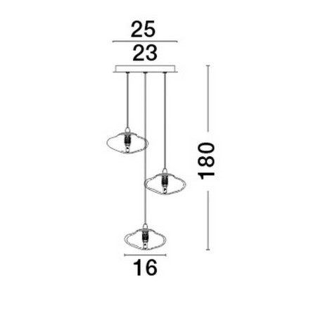 Lampa wisząca NAYARIT LE42900 Luces Exclusivas