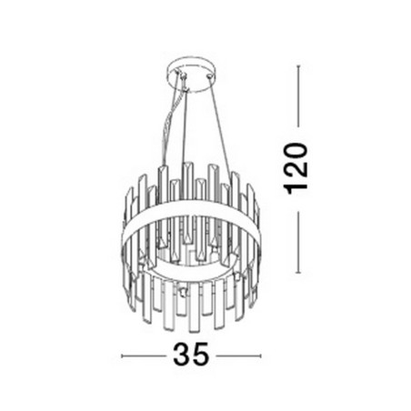 Lampa wisząca CHOLULA LE42907 Luces Exclusivas