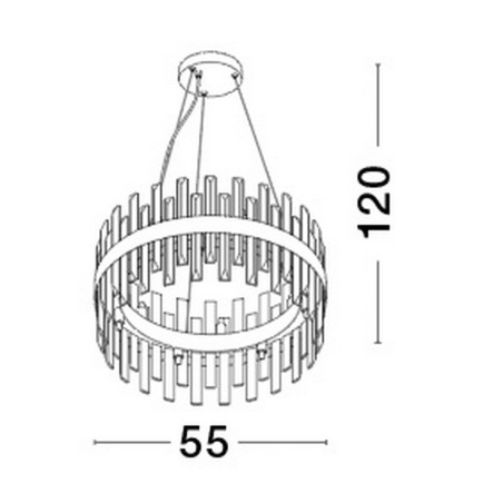 Lampa wisząca CHOLULA LE42908 Luces Exclusivas