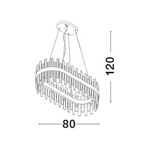 Lampa wisząca CHOLULA LE42909 Luces Exclusivas