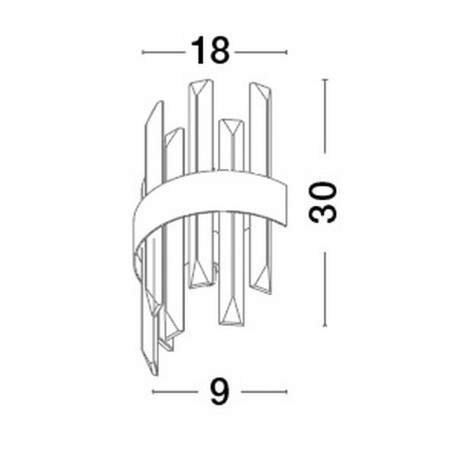 Lampa ścienna CHOLULA LE42910 Luces Exclusivas