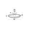 Lampa sufitowa BAUTA LE42911 Luces Exclusivas
