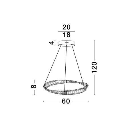 Lampa wisząca BAUTA LE42912 Luces Exclusivas