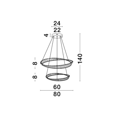 Lampa wisząca BAUTA LE42914 Luces Exclusivas