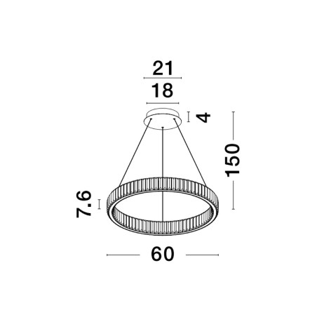 Lampa wisząca BAUTA LE42915 Luces Exclusivas