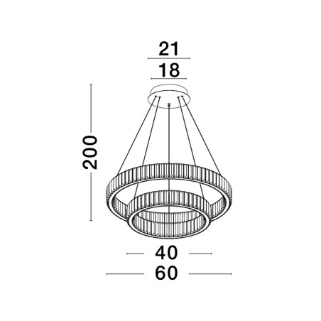Lampa wisząca BAUTA LE42917 Luces Exclusivas