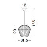 Lampa wisząca GUAYMAS LE42929 Luces Exclusivas