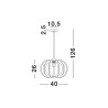 Lampa wisząca NOGALES LE42941 Luces Exclusivas