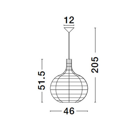 Lampa wisząca PARANA LE42951 Luces Exclusivas