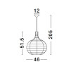 Lampa wisząca PARANA LE42951 Luces Exclusivas