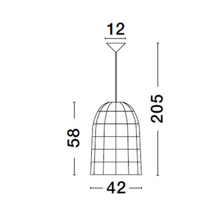 Lampa wisząca PARANA LE42952 Luces Exclusivas