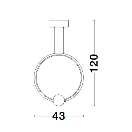 Lampa wisząca FRIA LE42965 Luces Exclusivas
