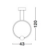 Lampa wisząca FRIA LE42965 Luces Exclusivas