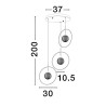 Lampa wisząca BACATA LE43202 Luces Exclusivas