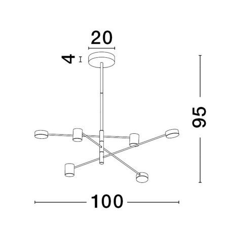 Lampa wisząca ABEL LE43204 Luces Exclusivas