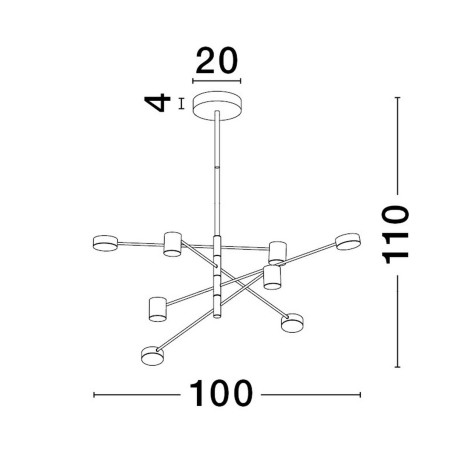Lampa wisząca ABEL LE43205 Luces Exclusivas