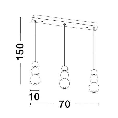Lampa wisząca ADAN LE43213 Luces Exclusivas