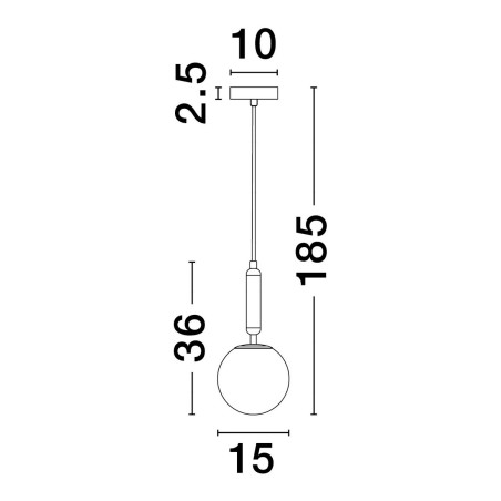 Lampa wisząca AGRO LE43222 Luces Exclusivas