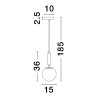 Lampa wisząca AGRO LE43222 Luces Exclusivas