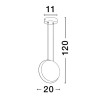 Lampa wisząca BACA LE43230 Luces Exclusivas